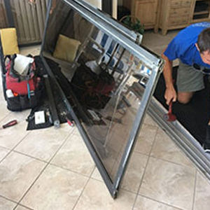 sliding glass door frame repair Escalon
